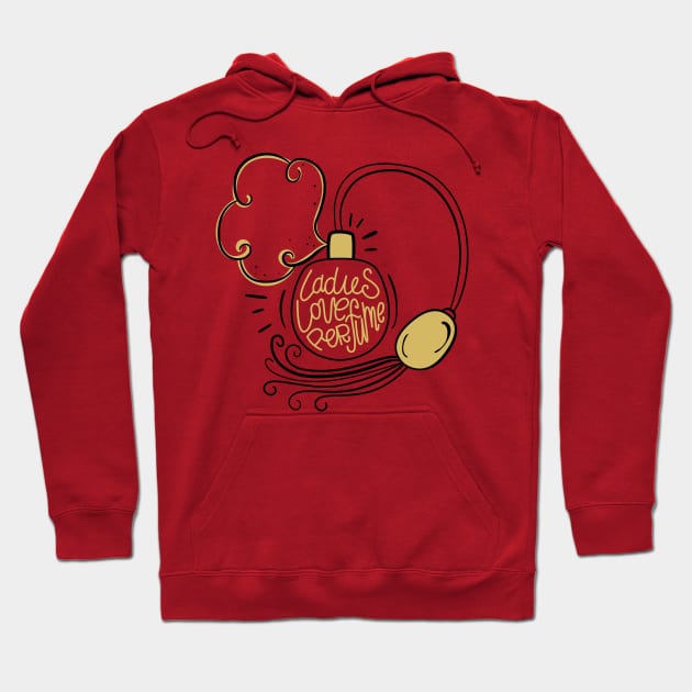 ladies love perfume Hoodie by Mako Design 